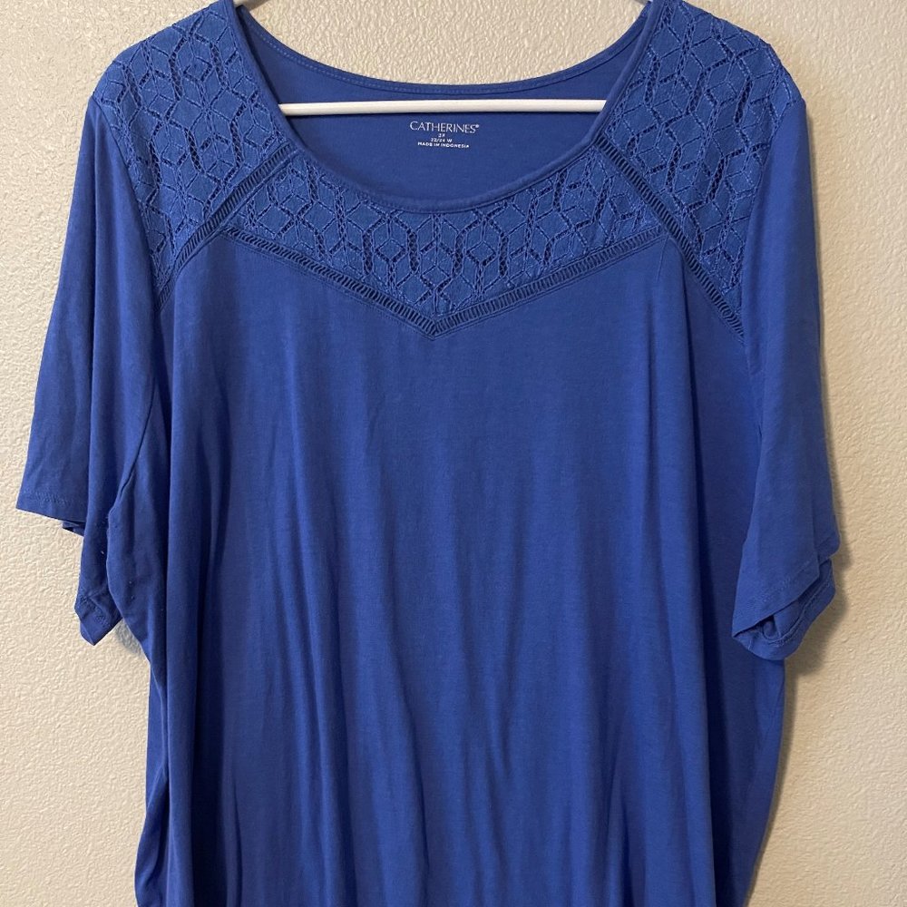 Catherines royal blue 2X top